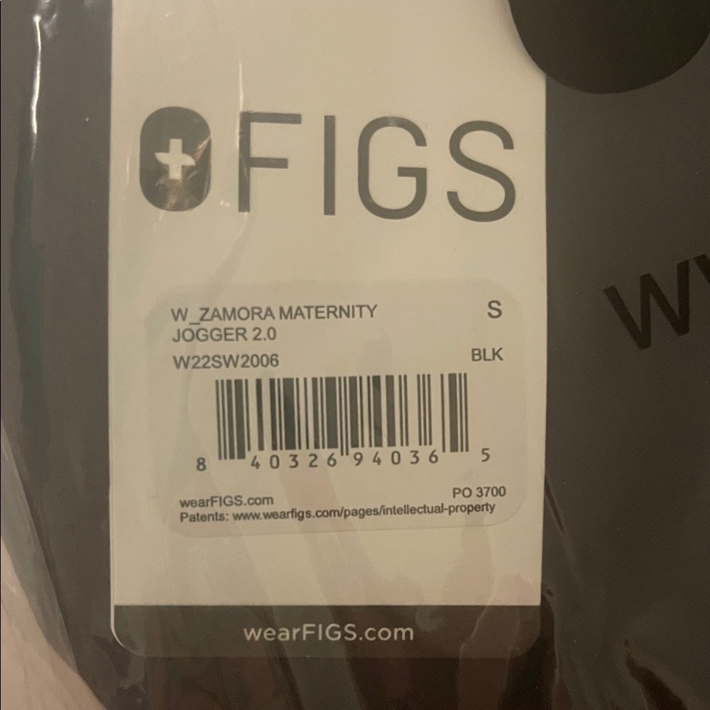 Figs Black Zamora Maternity Scrub Pants
